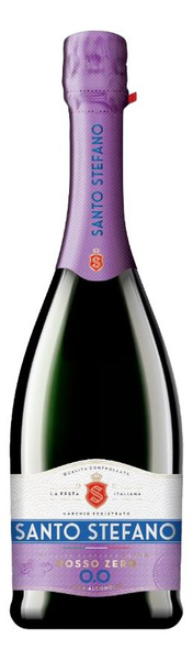 Напиток винный безалкогольный Santo Stefano Rosso красное сухое, 0.75л ...