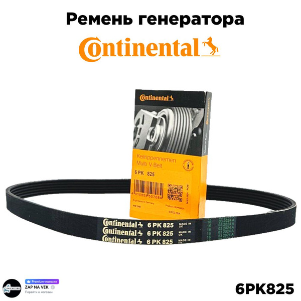 Ремень  825 (6PK) поликлиновой (Technik)