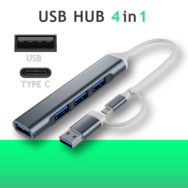 USB разветвитель Type C / USB HUB для MacBook / Переходник на Макбук ...