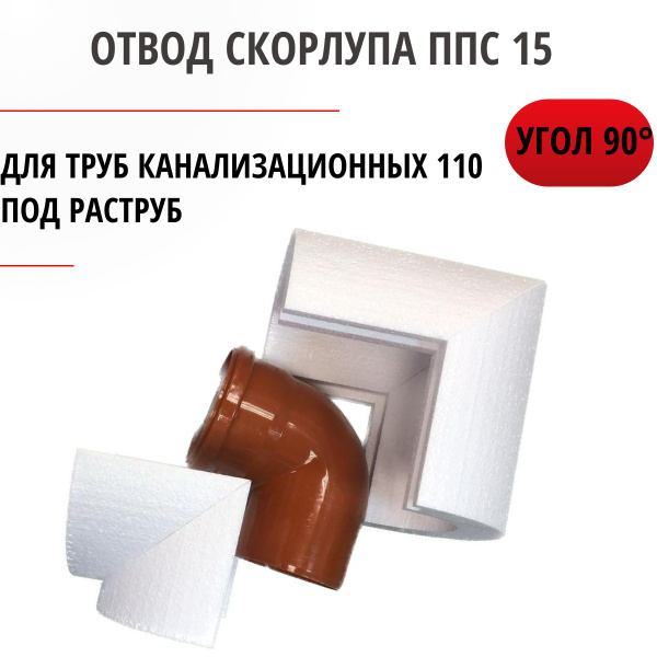 Вопросы и ответы о Утеплитель колено отвода 90 Скорлупа ППС15 для труб ...