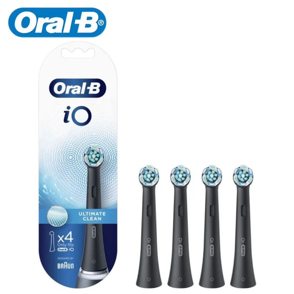 Насадка для зубных щеток Oral-B iO Ultimate Clean,черный 4шт Совершенно ...