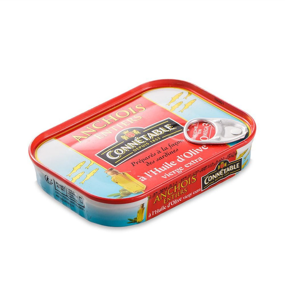 Анчоусы экстра в оливковом масле первого отжима, Connetable, 100 г ...