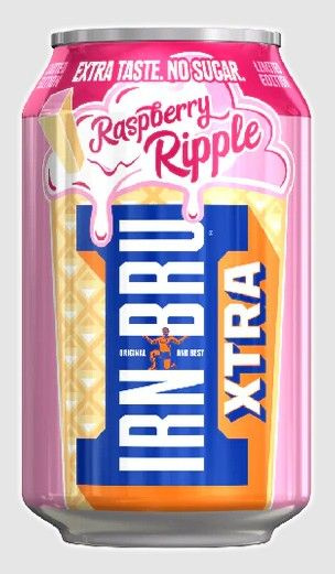 Газированный напиток IRN-BRU Raspberry Ripple Extra Taste No Sugar ...