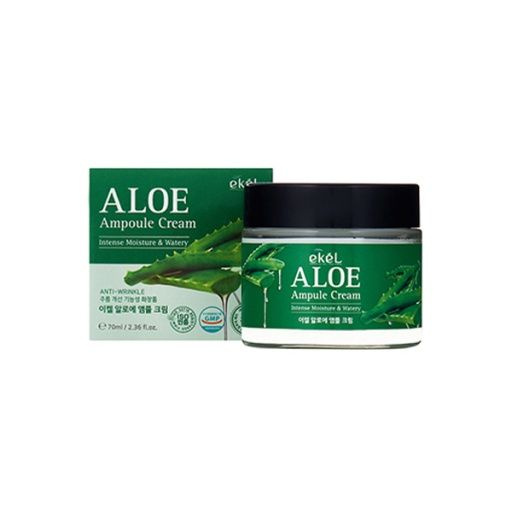 EKEL Aloe Ampule Cream Ампульный крем для лица с экстрактом алоэ ...