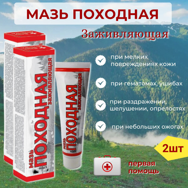 Походная мазь заживляющая 50г. 2шт - купить с доставкой по выгодным ...