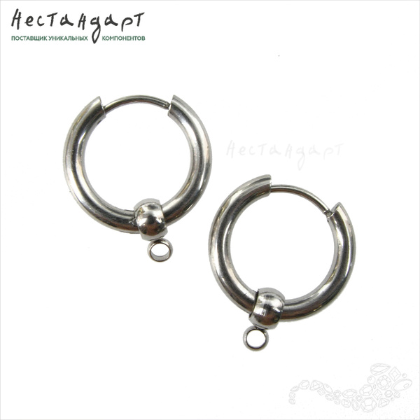 Швензы конго с бейлами 17 мм (3 пары) Stainless Steel Ring нержавеющая ...