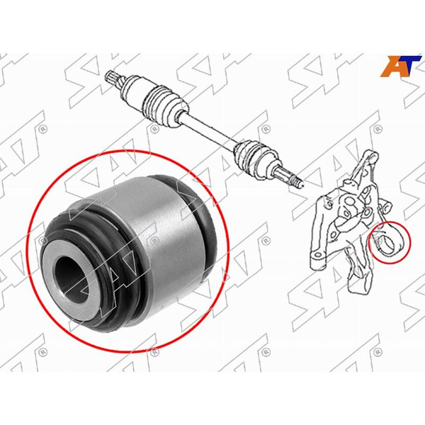Сайлентблок задней цапфы SUBARU IMPREZA 07-11 зад. развальной тяги MMC ...