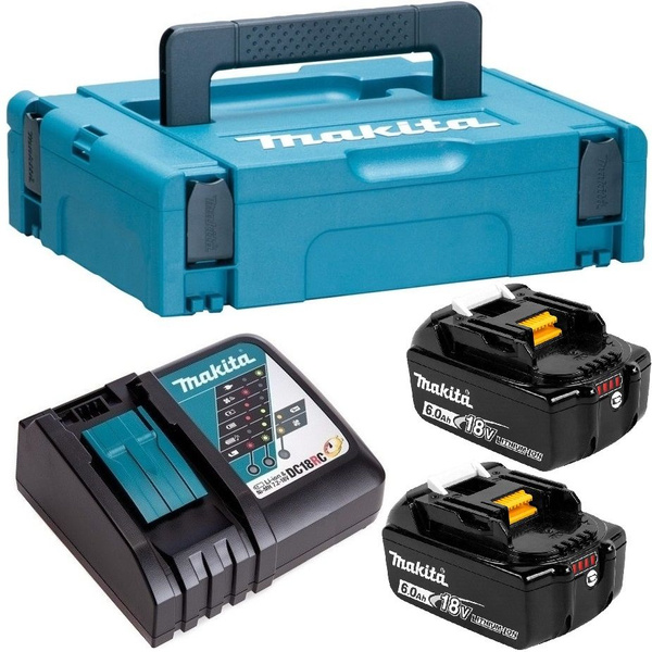 Комплект аккумуляторов и з/у 18В 6,0 Ач Makita DC18RC 198118-0 - купить ...