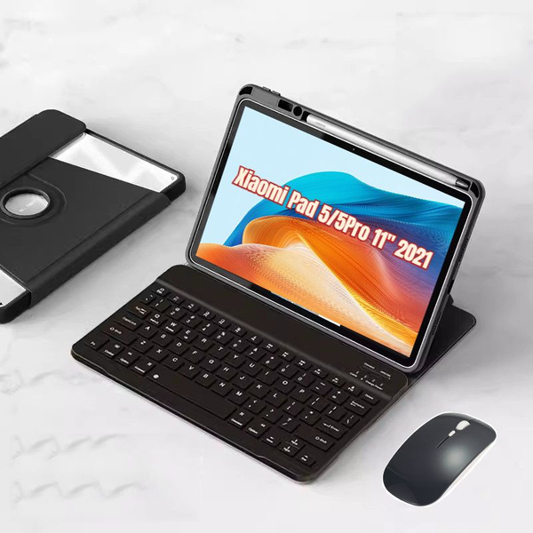 Вращающийся на 360 чехол-клавиатура для Xiaomi Pad 5/5 Pro 11 2021 с ...