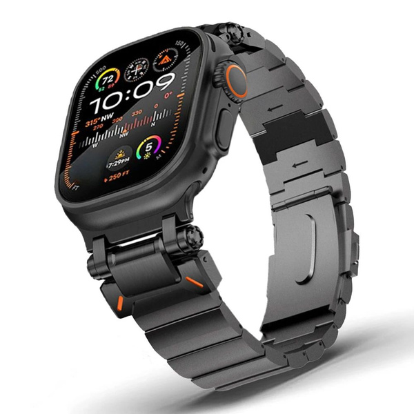 роскошный металлический браслет из титана для Apple Watch Ultra 1/2 49 ...