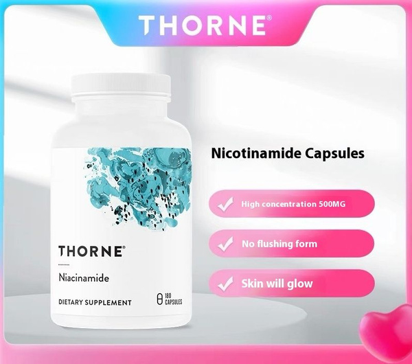 Thorne Ниацинамид капсулы 180 капсул. Увлажнение, осветление и ...