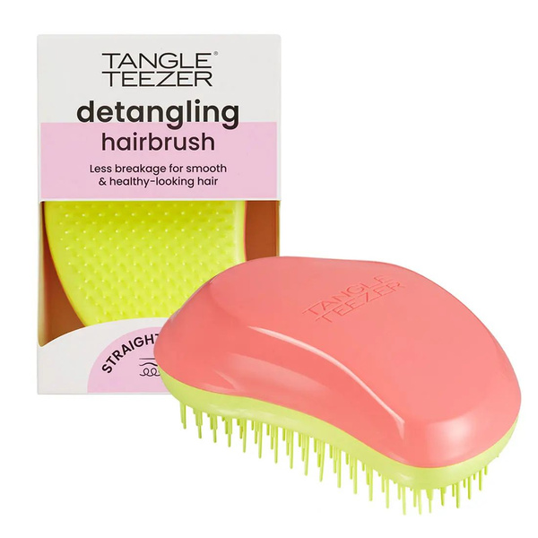 TANGLE TEEZER Расческа для прямых и волнистых волос Ориджинал Salmon ...