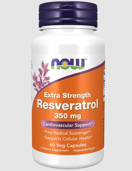 Ресвератрол 350 мг 60 капсул, Now Resveratrol - купить с доставкой по ...