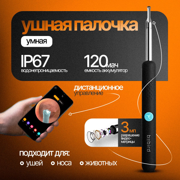 Умная ушная палочка Xiaomi Bebird Smart Visual Spoon Ear Stick R1 ...