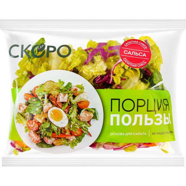 Салатная смесь СКОРО Сальса, 120г - купить с доставкой по выгодным ...