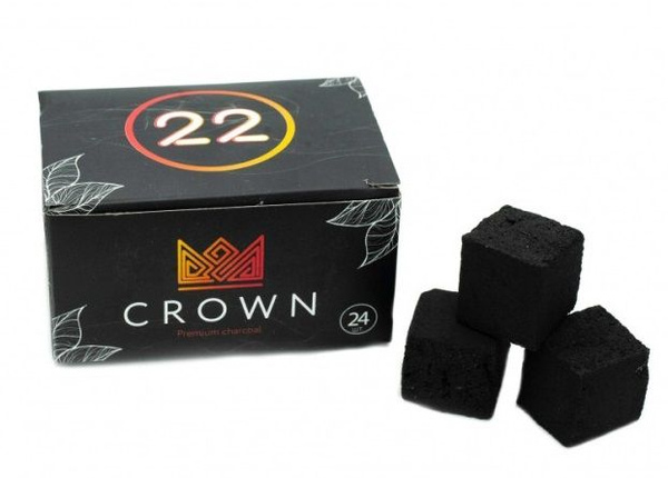 Уголь для кальяна кокосовый CROWN 22мм - купить с доставкой по выгодным ...