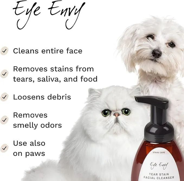 Eye Envy Пенящееся очищающее средство для удаления пятен от слез собак ...