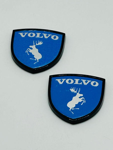 Эмблема наклейка шильдик знак значок ВОЛЬВО VOLVO ЛОСЬ 2шт - купить по ...