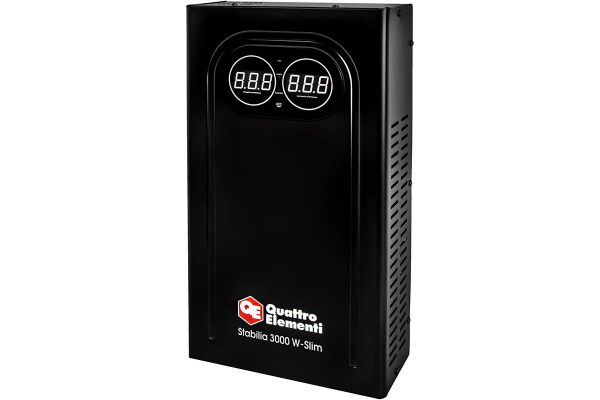 Стабилизатор напряжения QUATTRO ELEMENTI Stabilia 3000 W-Slim, 917-803 ...