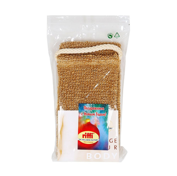 Мочалка натуральная из индийского льна массажная, Riffi, Германия - в ...