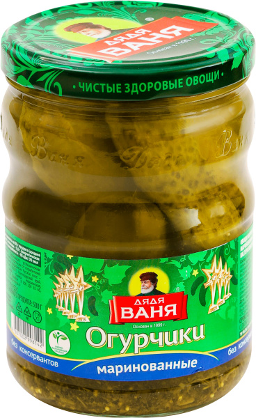 Огурчики ДЯДЯ ВАНЯ маринованные, 950г - купить с доставкой по выгодным ...