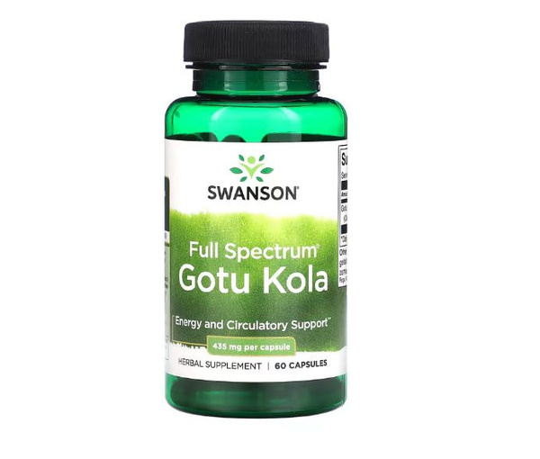 Готу кола, Swanson Full Spectrum Gotu Kola, 435 мг, 60 капсул - купить ...