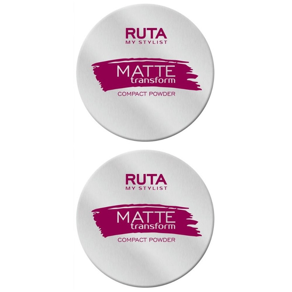 Ruta Пудра компактная Matte Transform тон 01 фарфор, 4,5 г, 2 шт купить ...