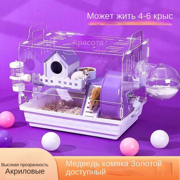 Клетка для хомяка длина 38 см ширина 26 см высота 32 см купить на OZON ...