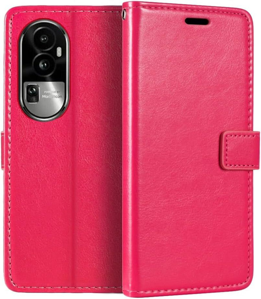 Кожаный флип-кейс для Oppo Reno 10 Pro Plus / Оппо Рено 10 Про Плюс, С ...