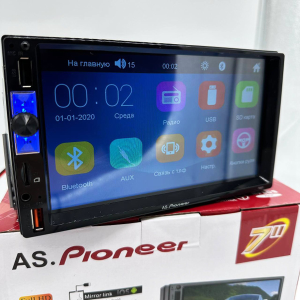 Автомагнитола 1 din с большим экраном 7 дюймов, AUX, bluetooth, USB ...