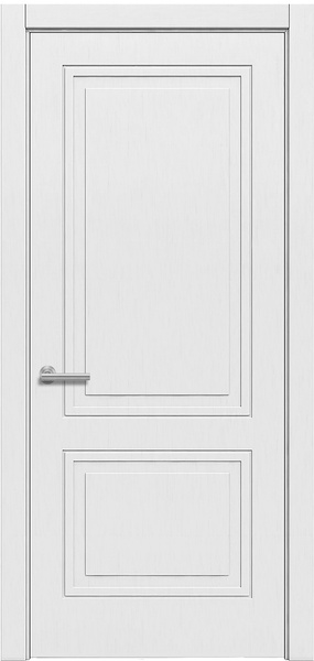 Дверное полотно глухое Париж 10 2000х700 ПВХ дуб шале белый купить на ...