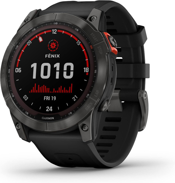 Купить смарт-часы Garmin FENIX 7X Solar with black band, экран 1.4 ...