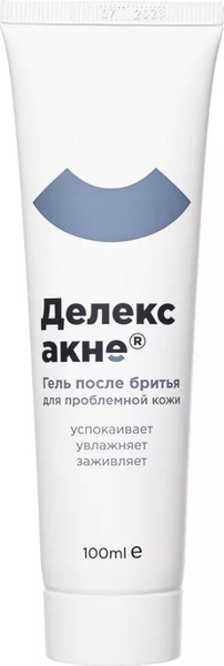 Гель после бритья Делекс Акне для проблемной кожи с гиалуроновой ...