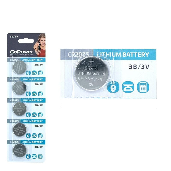 Батарейки GoPower GoPower CR2032 BL5 Lithium 3V - купить с доставкой по ...