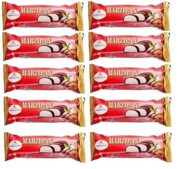 Марципановый батончик в тёмном шоколаде Pomatti - Набор 10 шт. - купить ...