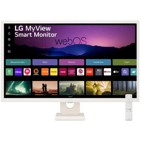LG 32" Монитор LG MyView 32SR50F-W, белый_abglobal-1025834, белый ...
