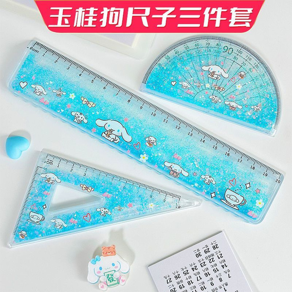 Quicksand Ruler Sanrio Набор (прямая линейка, треугольная линейка ...