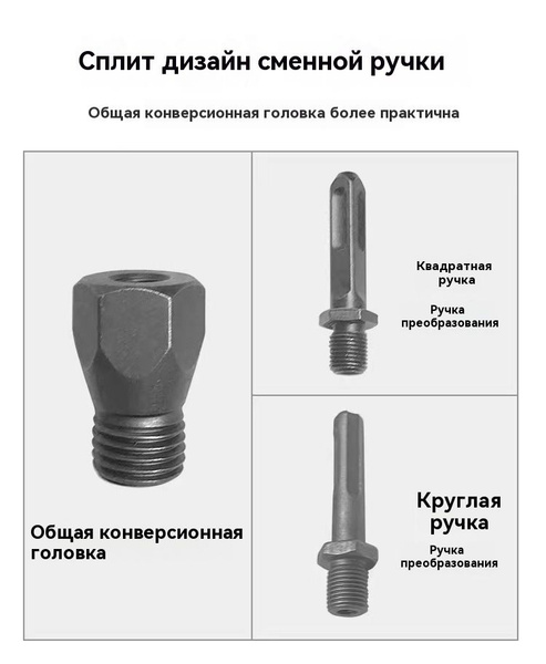 Адаптер для для алмазной коронки M22*2.5 под дрель (под патрон) 6-ти ...
