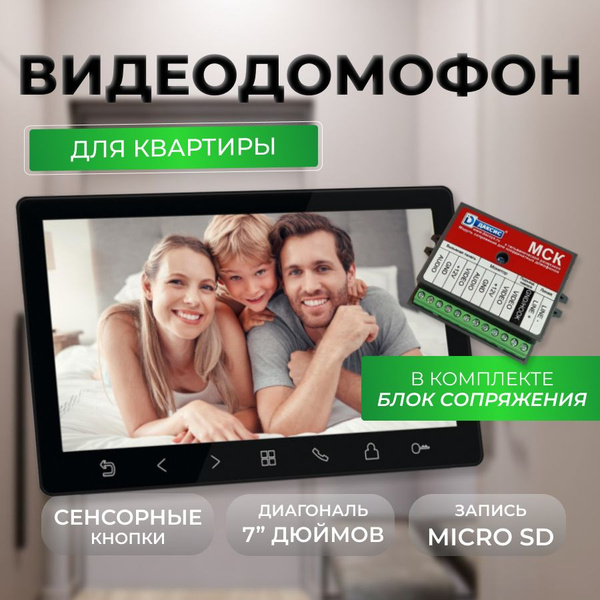 Видеодомофон Tantos видео домофон для квартиры, 1024x600 купить по ...