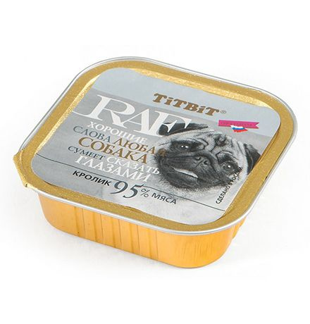 Titbit RAF / Консервы Титбит для собак Кролик, 100г х 15шт - купить с ...