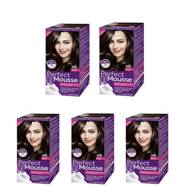 Schwarzkopf Perfect Mousse тон 300 Black Brown Краска-мусс для волос ...