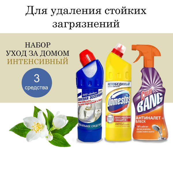 Набор средств для уборки дома ИНТЕНСИВНЫЙ В дом Бобра (3шт), средство ...