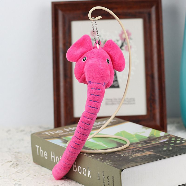 Мягкая короткая плюшевая игрушка-слон с длинным носом для детей в ...