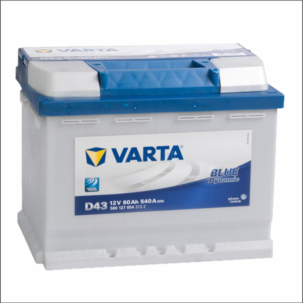 Varta Аккумулятор автомобильный, 60 А•ч, Прямая (+/-) полярность купить ...