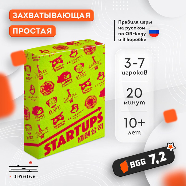 STARTUPS (Стартапы) мини умная японская настольная карточная игра в ...