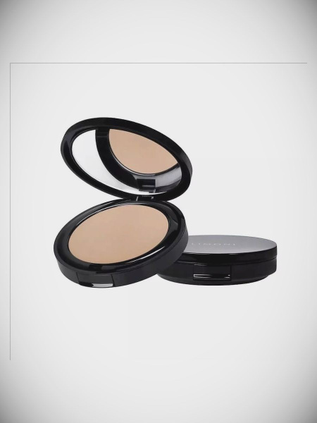 LIMONI Пудра компактная для лица Lace Powder Тон 03 бежевый темный ...