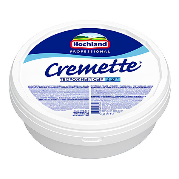 Сыр cremette творожный сливочный hochland 2,2 кг купить на OZON по ...