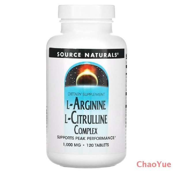 Source Naturals, Комплекс L-аргинина и L-цитруллина, 1000 мг, 120 ...