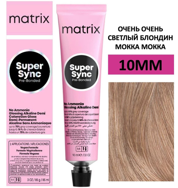 Matrix Color Sync Крем-краска для волос 10ММ очень очень светлый ...