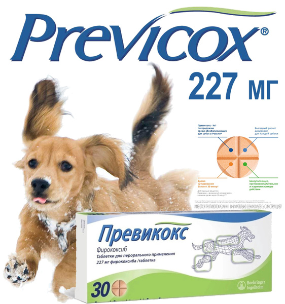 Превикокс (Previcox) 227 мг 30 таблеток (Срок Годности 01.2027 ) купить ...